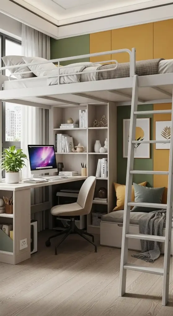 multi-functional-loft-bed-setup