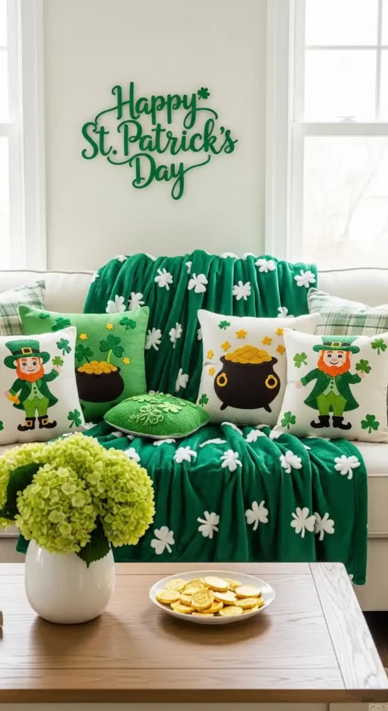 green-throw-blankets