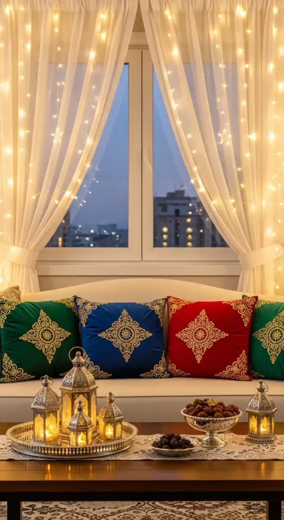 fairy-lights-around-curtains