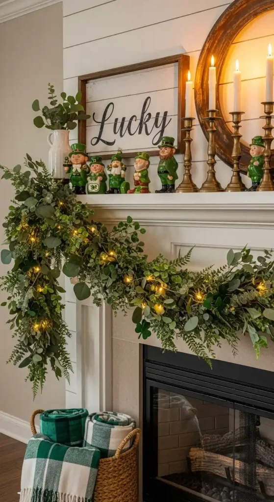 greenery-garland-for-the-mantel