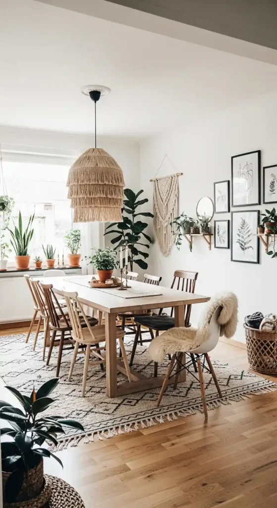 boho-chic-scandi-dining-room