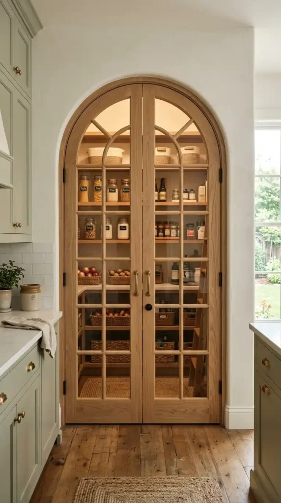 double-arched-glass-pantry-doors