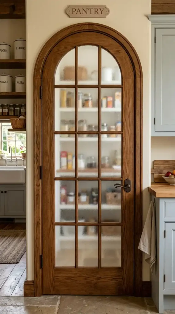 frosted-arched-glass-pantry-door