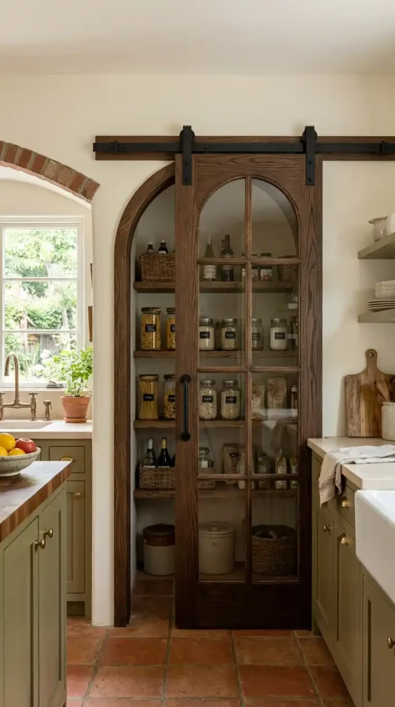 sliding-arched-glass-pantry-door